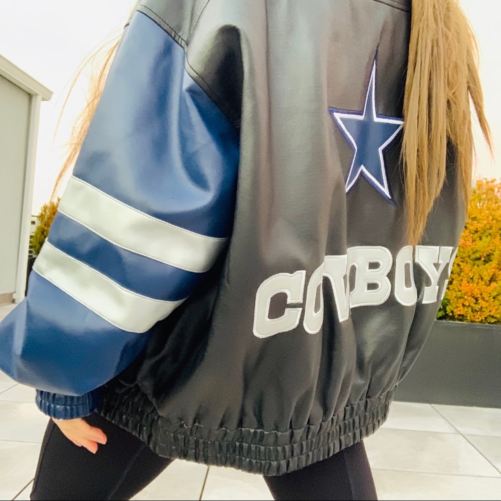 NFL GameDay Silver Blue Star Dallas Cowboys Jacket - Picture 8 of 16